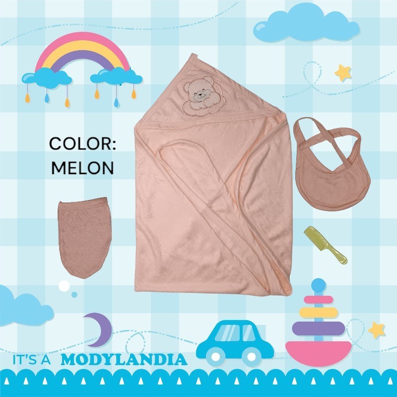 TOALLA FELPA+PEINE ESTUCHE...