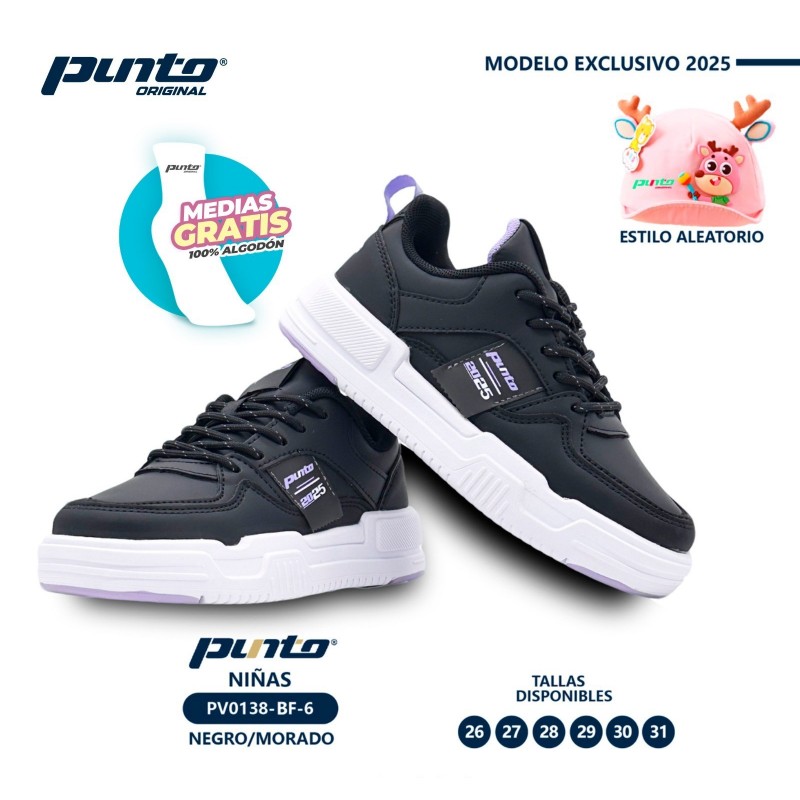 ZAPATILLA NIÑA PV0138 PUNTO...