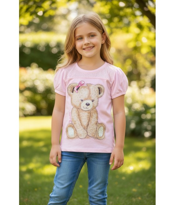 POLO NIÑA CR MC OSITO...