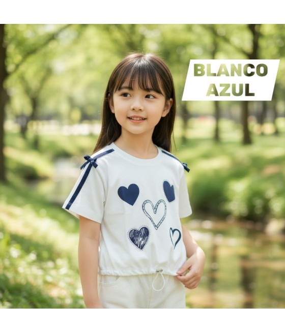 POLO NIÑA CR MC CORAZONES...