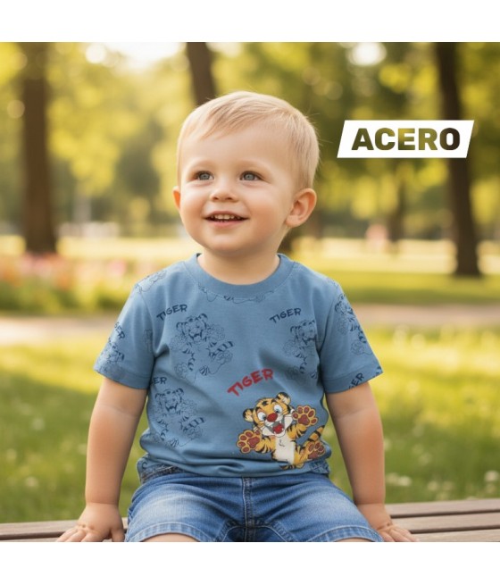 POLO NIÑO MC CR TIGER MAYA