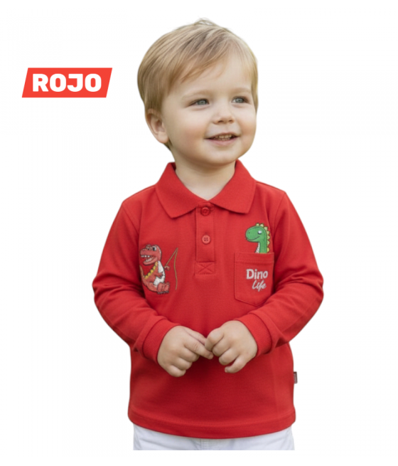 POLO NIÑO CC ML DINO LIFE...