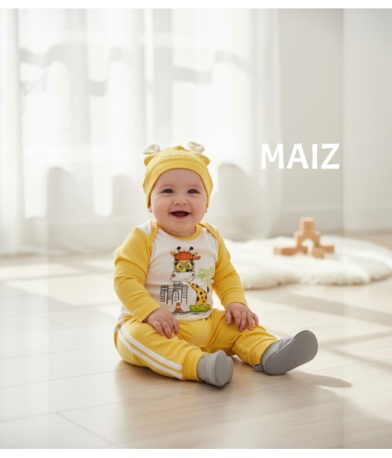 CONJ CAJ NIÑO ALGODON...