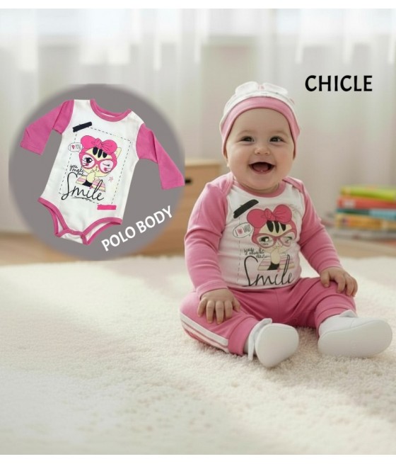 CONJ CAJ NIÑA ALGODON...