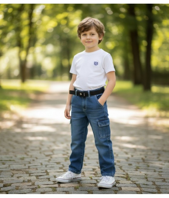 PANT JEANS CARGO NIÑO YAHIR 25